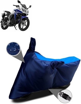 AutoGalaxy Waterproof Two Wheeler Cover for Yamaha(Fazer-250 BS6, Blue)