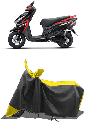 SUGASHRI Waterproof Two Wheeler Cover for Honda(Scooty, Yellow, Black)