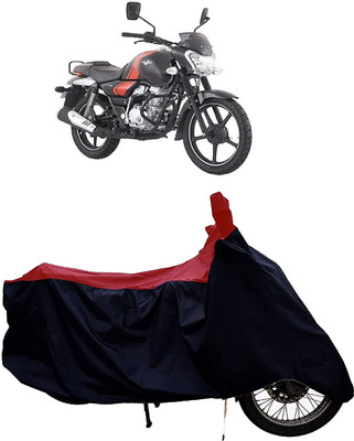 KEDIT Two Wheeler Cover for Bajaj(V12, Red, Black)