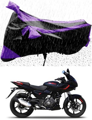 Ascension Two Wheeler Cover for Bajaj(Pulsar 180F, Purple, Black)