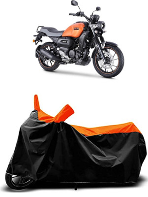 VESMEI Two Wheeler Cover for Yamaha(FZ S FI New BS6, Orange)