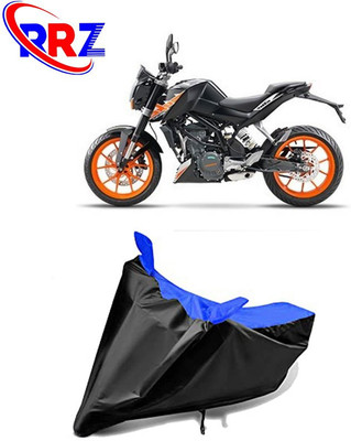 RRZ Waterproof Two Wheeler Cover for KTM(200 Duke, Black, Blue)