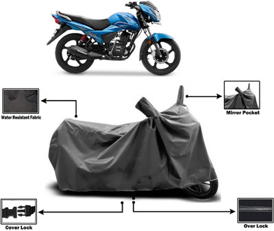 Amexride Two Wheeler Cover for TVS(Victor, Grey)