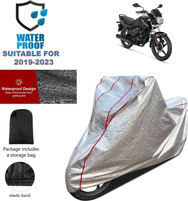 GOSHIV-car and bike accessories Waterproof Two Wheeler Cover for Hero(Passion Pro, Silver)