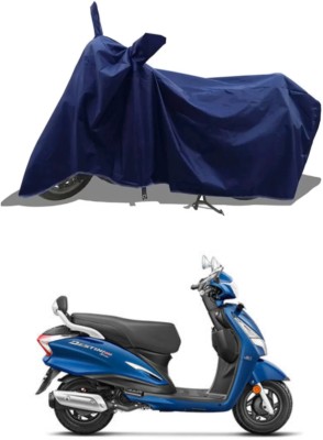 HWSXQAE Waterproof Two Wheeler Cover for Universal For Bike(Destini 125, Blue)