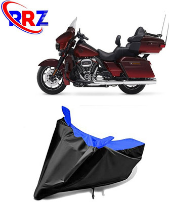 RRZ Waterproof Two Wheeler Cover for Harley Davidson(CVO Limited, Black, Blue)