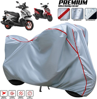 AutoGalaxy Two Wheeler Cover for Yamaha(Ray Z BS6, Silver, Red, Multicolor)