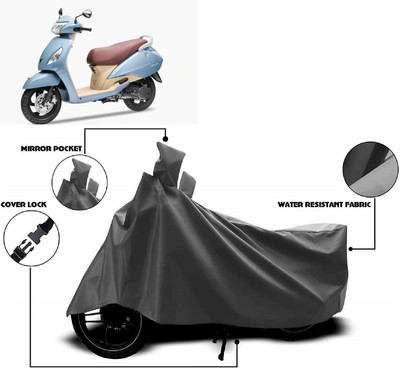 MMSSTAR Waterproof Two Wheeler Cover for TVS(Jupiter Grande, Grey)