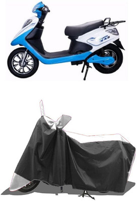 SUGASHRI Waterproof Two Wheeler Cover for Ampere(V 48 BS6, White, Black)
