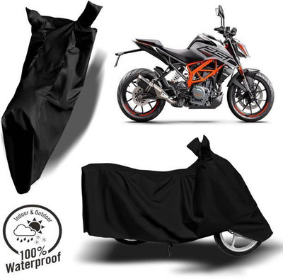 RAAMKM Waterproof Two Wheeler Cover for Hero, Honda(Intruder M1800R, Black)