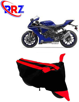 AutoGalaxy Waterproof Two Wheeler Cover for Yamaha(YZF, Black, Red)