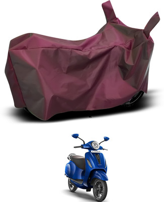 CODOKI Waterproof Two Wheeler Cover for Bajaj(New Chetak, Maroon)