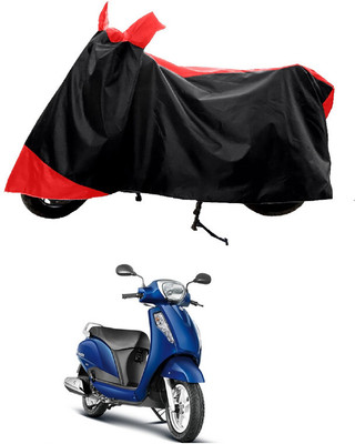 GROFATIK Two Wheeler Cover for Suzuki(Access 125, Red)