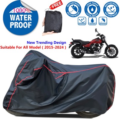 AutoGalaxy Waterproof Two Wheeler Cover for Bajaj(Avenger 150 Street, Black)