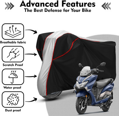 AutoGalaxy Waterproof Two Wheeler Cover for Suzuki(Burgman Street, Black)