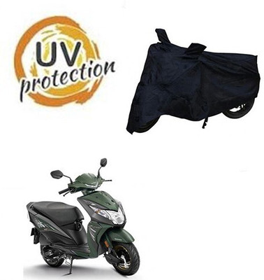 Mdstar Waterproof Two Wheeler Cover for Honda(Deo, Black)
