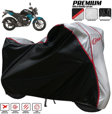 xodi Waterproof Two Wheeler Cover for Yamaha(FZ S FI (V 2.0) BS6, Silver, Black)