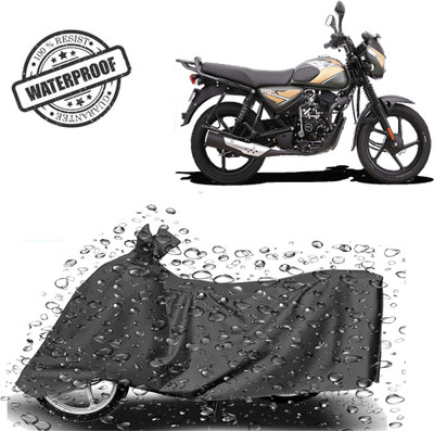 ROYAL AUTO MART Waterproof Two Wheeler Cover for Bajaj(CT110, Grey)