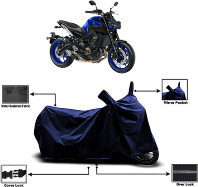 Amexride Two Wheeler Cover for Yamaha(MT-09, Blue)