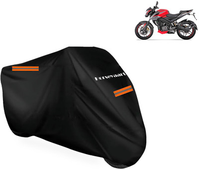 Horseyaart Waterproof Two Wheeler Cover for Bajaj(Pulsar 200NS FI BS6, Black)