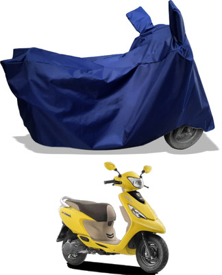 Amexride Two Wheeler Cover for TVS(Scooty Zest 110, Blue)