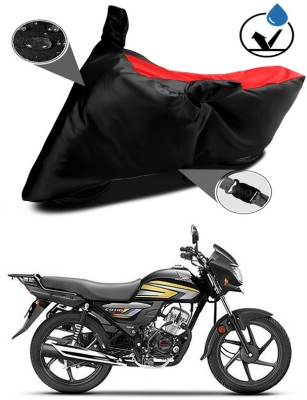 Genipap Two Wheeler Cover for Honda(CD 110 Dream, Black, Red)