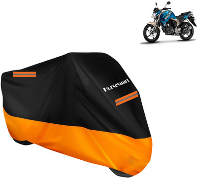 Horseyaart Waterproof Two Wheeler Cover for Yamaha(FZ S FI (V 2.0) BS6, Orange)