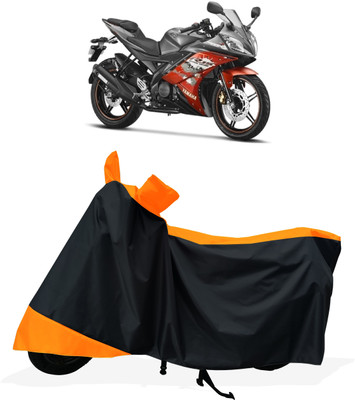 Tricway Two Wheeler Cover for Yamaha(YZF R15 Ver 2.0, Orange)