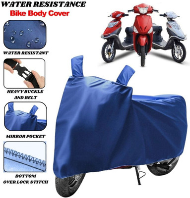 SRP PRODUCT Waterproof Two Wheeler Cover for Hero Electric(Electric Scooter, Blue)