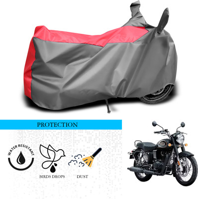 ANTHUB Waterproof Two Wheeler Cover for Royal Enfield(Bullet 350, Grey, Red)