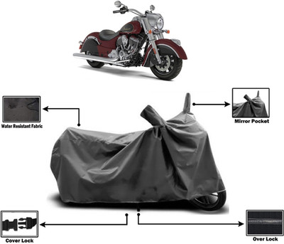 Amexride Two Wheeler Cover for Indian(Chief Classic, Grey)