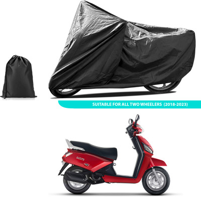 PAGORA Two Wheeler Cover for Mahindra(Gusto 125 BS6, Black)