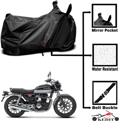 KEDIT Two Wheeler Cover for Universal For Bike(Hness CB350, Black)