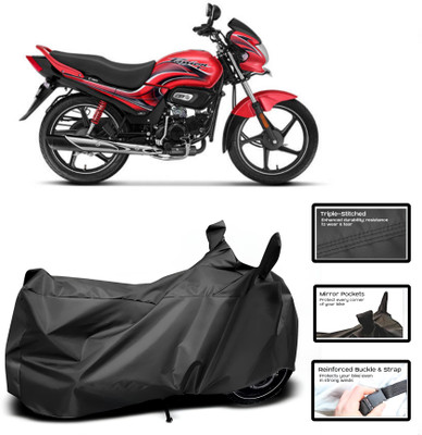 WMIZEXA Two Wheeler Cover for Hero(Passion Plus, Black)
