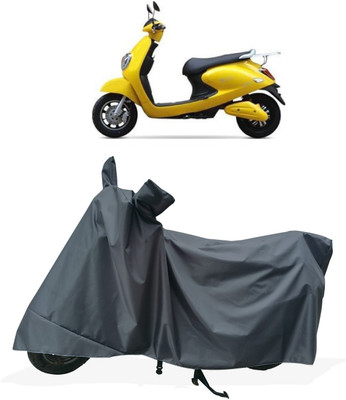 Tricway Two Wheeler Cover for Techo Electra(Emerge BS6, Grey)