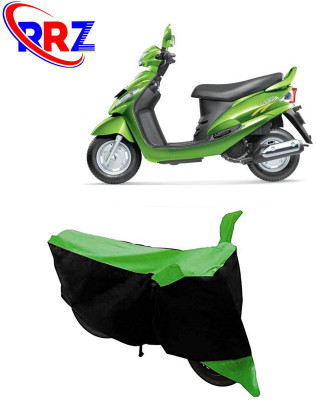 RRZ Waterproof Two Wheeler Cover for Mahindra(Rodeo RZ, Black, Green)