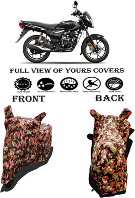 Amexride Two Wheeler Cover for Bajaj(Platina 110 H-Gear BS6, Multicolor)