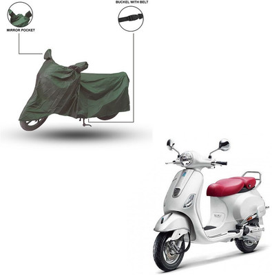 Furnish Flow Two Wheeler Cover for Vespa(Green)