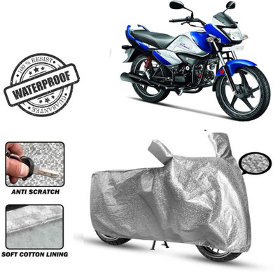 Autoinnovation Waterproof Two Wheeler Cover for Hero(Splendor I Smart, Silver)