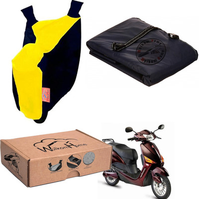 WolkomHome Waterproof Two Wheeler Cover for Hero(Yellow, Blue)