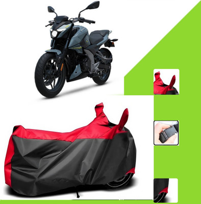 WMIZEXA Two Wheeler Cover for Bajaj(Pulsar N160, Black, Red)