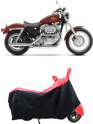 Coxtor Two Wheeler Cover for Harley Davidson(XL 883, Red)