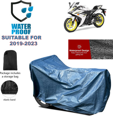 PAGORA Waterproof Two Wheeler Cover for Yamaha(YZF R3, Blue)