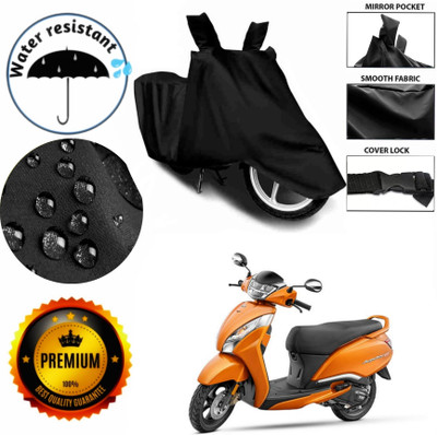 AIKOZIYA Waterproof Two Wheeler Cover for TVS(Jupiter, Black)