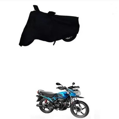 Tritika Waterproof Two Wheeler Cover for Hero(Pleasure Plus, Black)