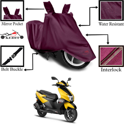 AASHTIK MART Two Wheeler Cover for TVS(Ntorq 125, Maroon)