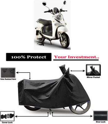 Amexride Two Wheeler Cover for Evolet(Polo, Black)