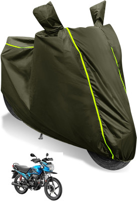 MOCKHE Waterproof Two Wheeler Cover for Hero(Passion Pro, Multicolor, Green)