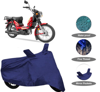 DeepShakshi AUTOMOTIVE Waterproof Two Wheeler Cover for TVS(Blue)