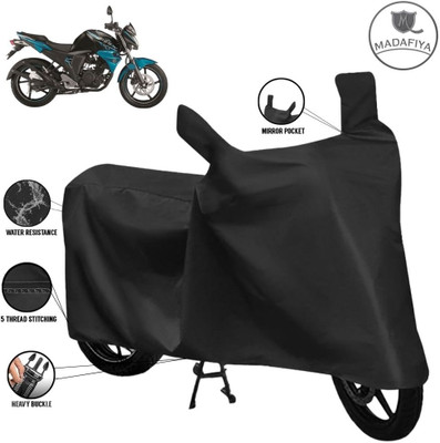 MADAFIYA Waterproof Two Wheeler Cover for Yamaha(FZ S FI (V 2.0), Black)